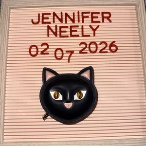 ♠️Kate Spade♠️ Black Cat Coin Purse